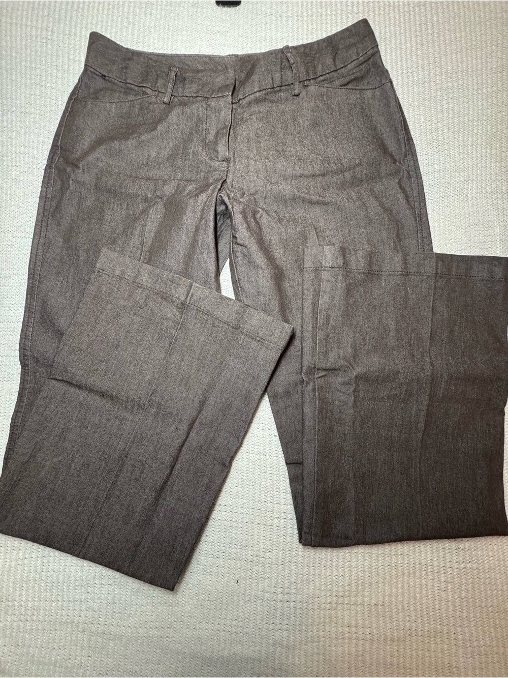 Larry Levine Classic Straight-Leg Trousers in Brown